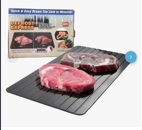 bandeja de descongelación de alimentos